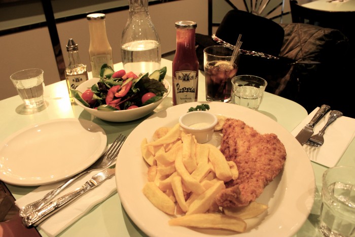 Fisch und Chips im Popples in London